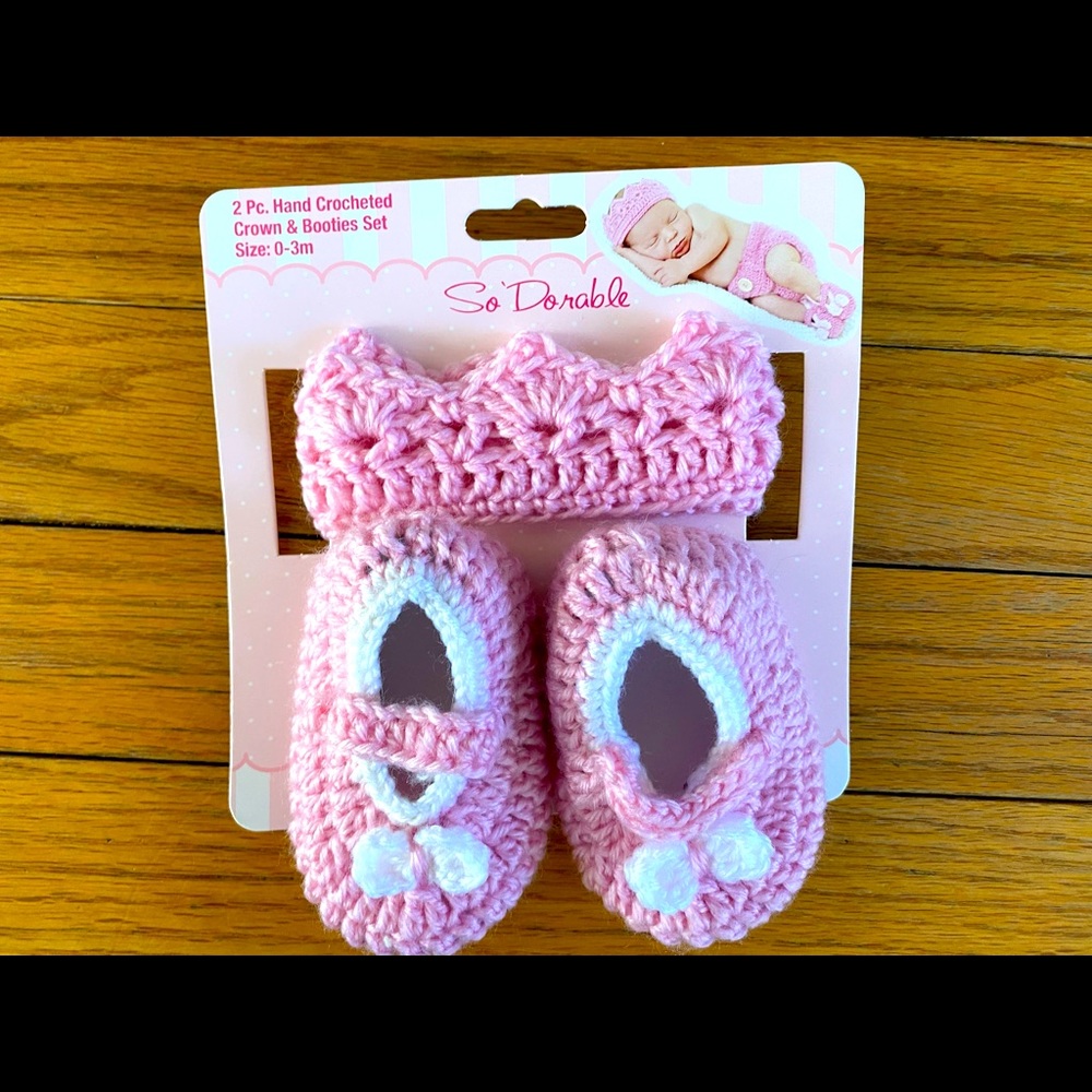 Newborn Headband & Booties Set